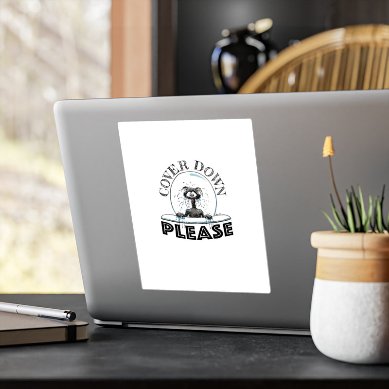 Cat Toilet Down Decal