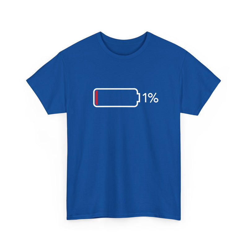 1% Charge Remaining T-Shirt