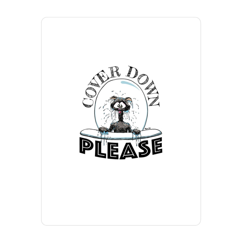 Cat Toilet Down Decal